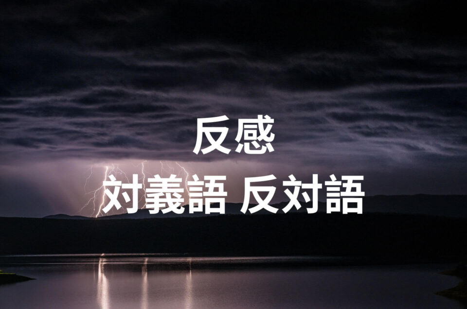 反感 対義語 反対語は?意味 例文 会話例で学ぼう! | たいぎごン